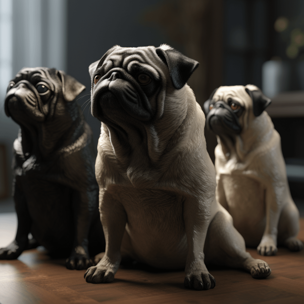 Pugs In A Row