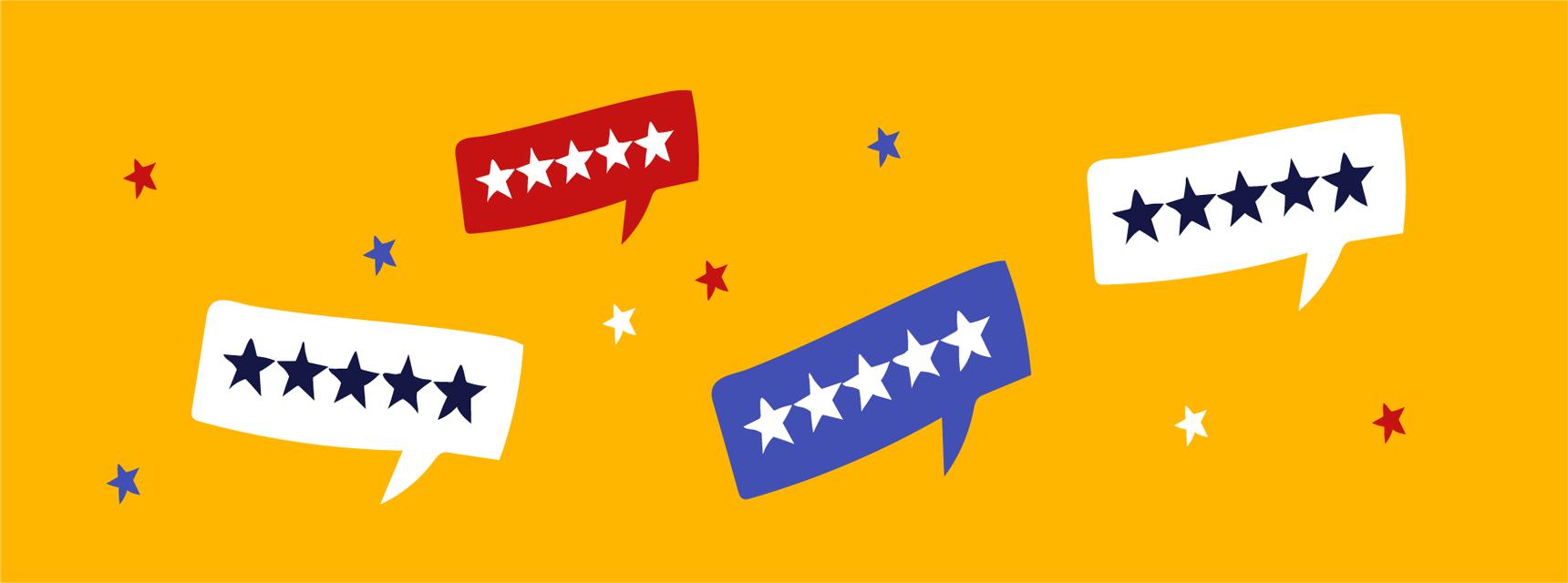 Reviews left for law firms