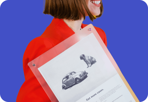 Oxana Holding Up Poster